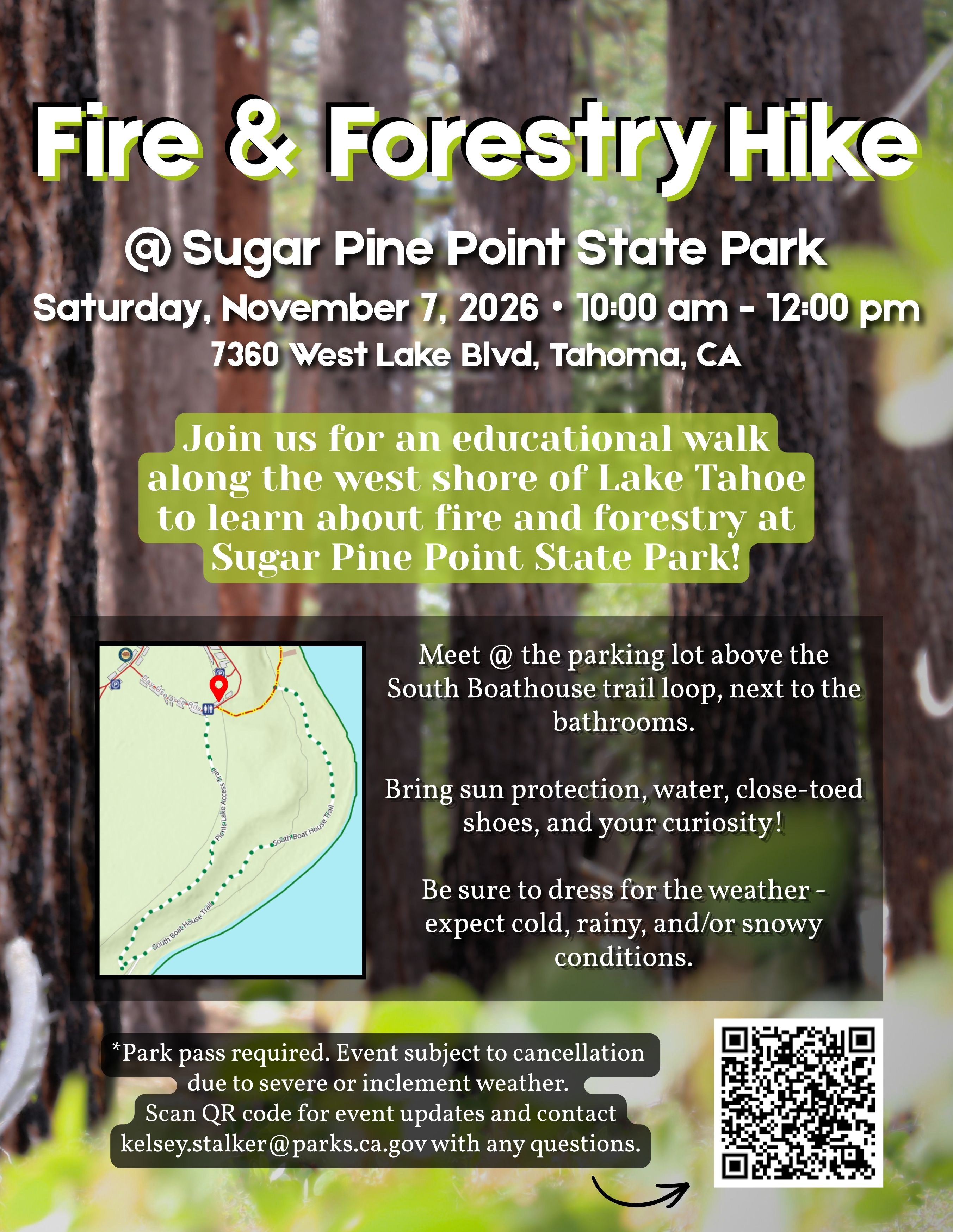 Fire & Forestry Hike - November 7 Fire & Forestry Hike - November 7